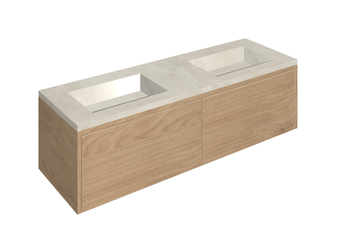 Fly Air Washbasin Duo 150 Wood