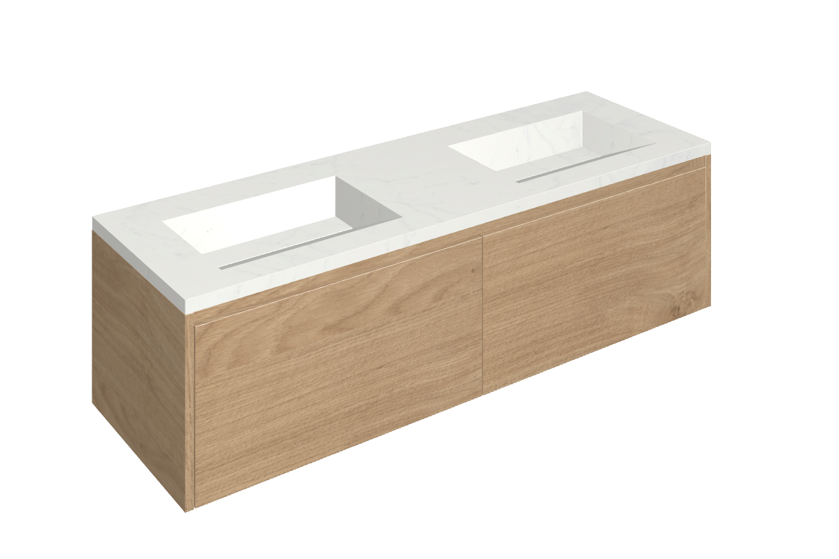 Fly Air Washbasin Duo 150 Wood