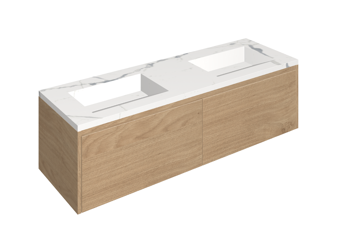 Fly Air Washbasin Duo 150 Wood